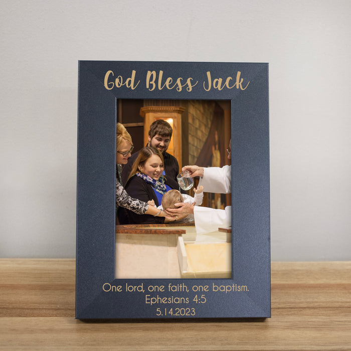 Personalized "God Bless Child" Baptism Picture Frame