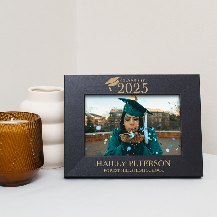 Personalized Graduation Picture Frame in Black