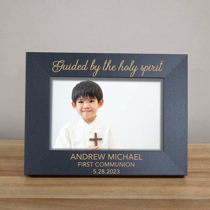 Personalized "Guided By The Holy Spirit" First Holy Communion Picture Frame