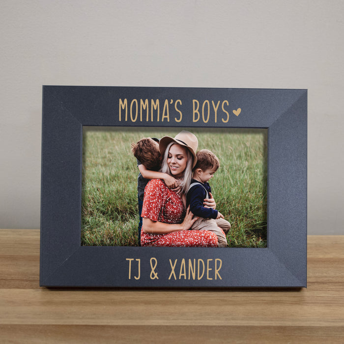 Personalized Momma's Boys Picture Frame