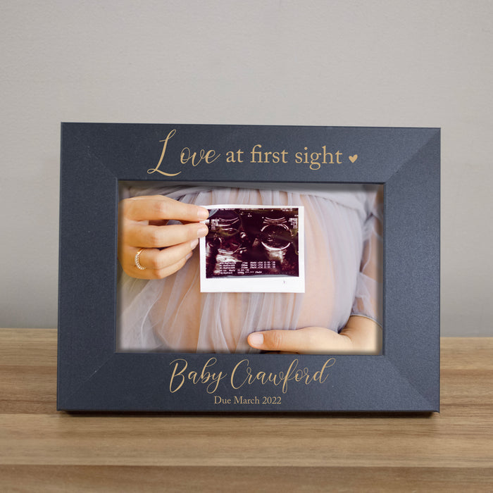 Personalized "Love at First Sight" Sonogram Picture Frame