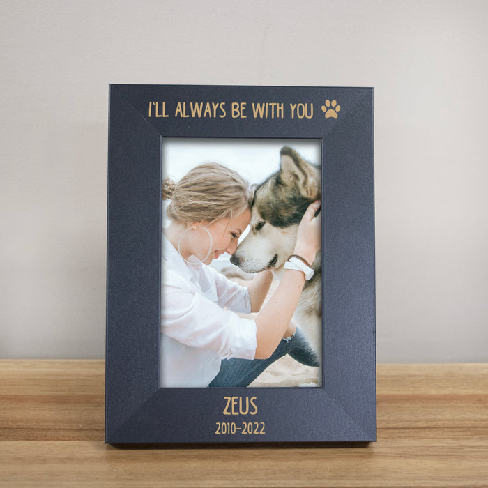 Personalized "Always With You" Pet Memorial Picture Frame