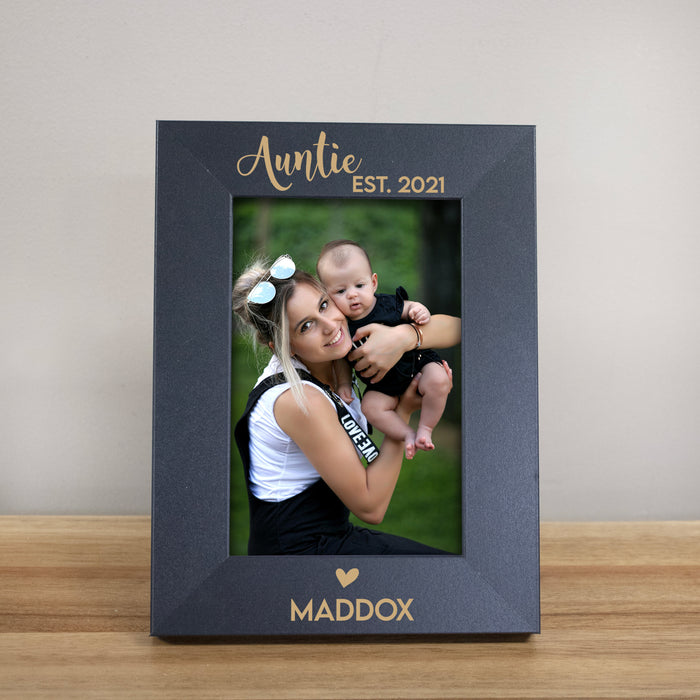 Personalized Aunt Established Picture Frame