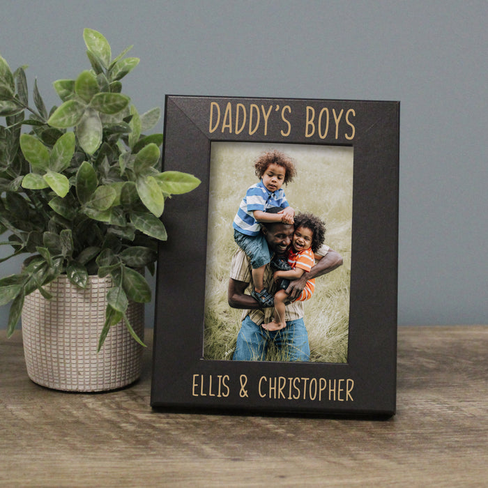 Personalized Daddy's Boys Picture Frame