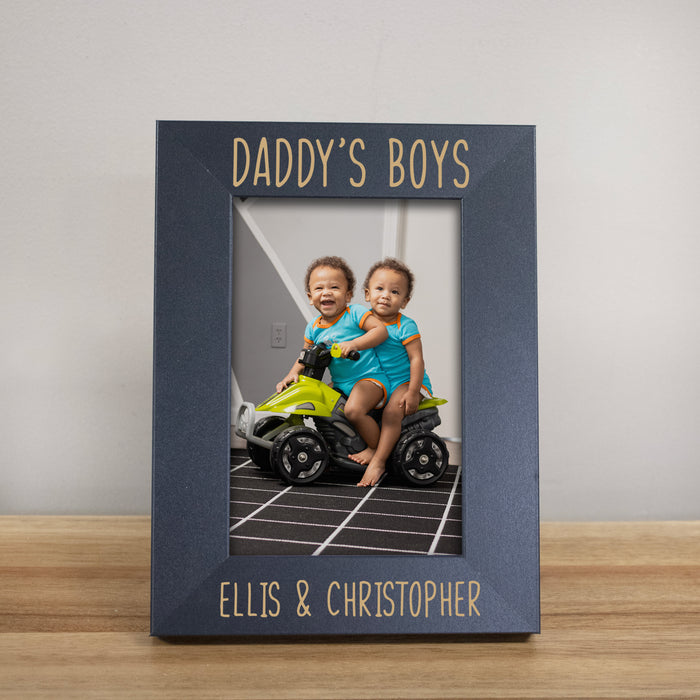 Personalized Daddy's Boys Picture Frame