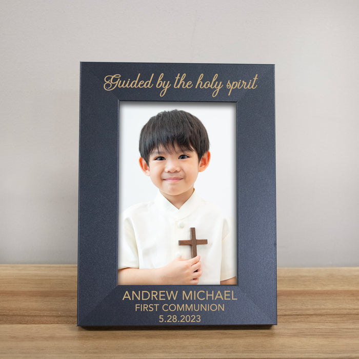 Personalized "Guided By The Holy Spirit" First Holy Communion Picture Frame