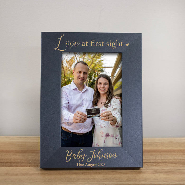 Personalized "Love at First Sight" Sonogram Picture Frame