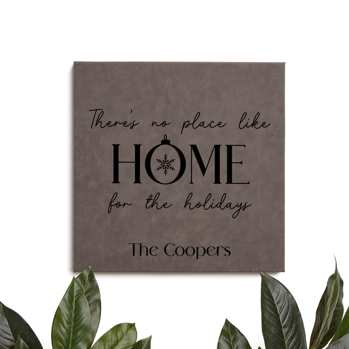 Personalized "Home for the Holidays" Christmas Wall Sign
