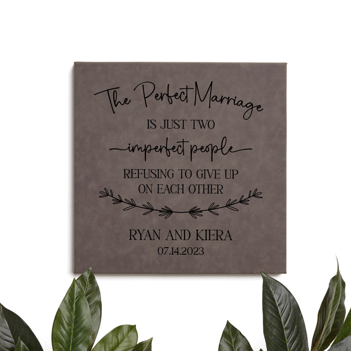 Personalized Wedding Perfect Marriage Wall Decor