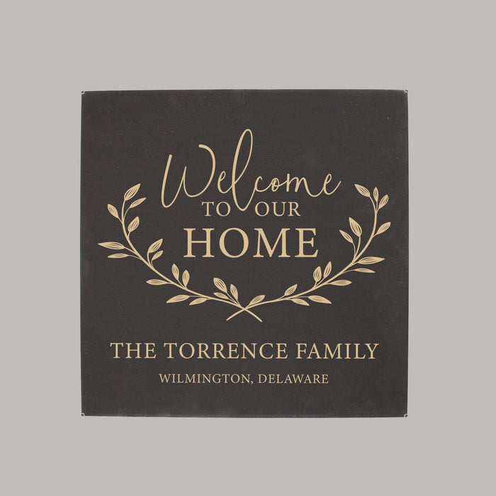 Personalized "Welcome to Our Home" Wall Sign