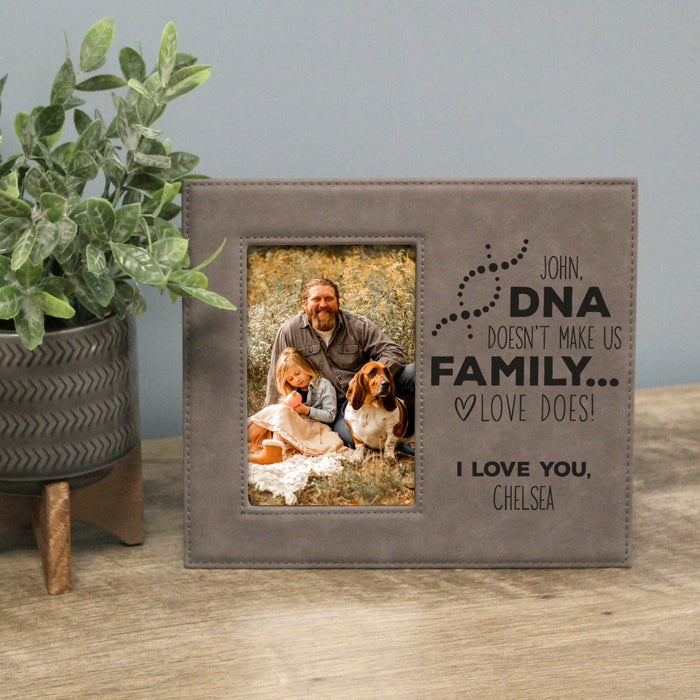 Personalized Stepdad DNA Family Picture Frame