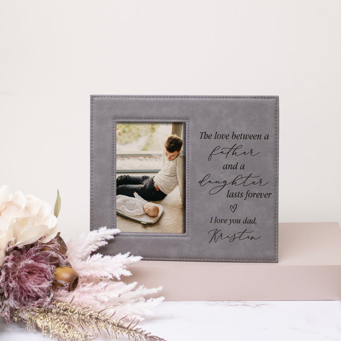 Father Daughter Love Engraved Picture Frame