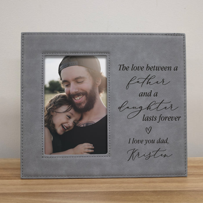 Father Daughter Love Engraved Picture Frame