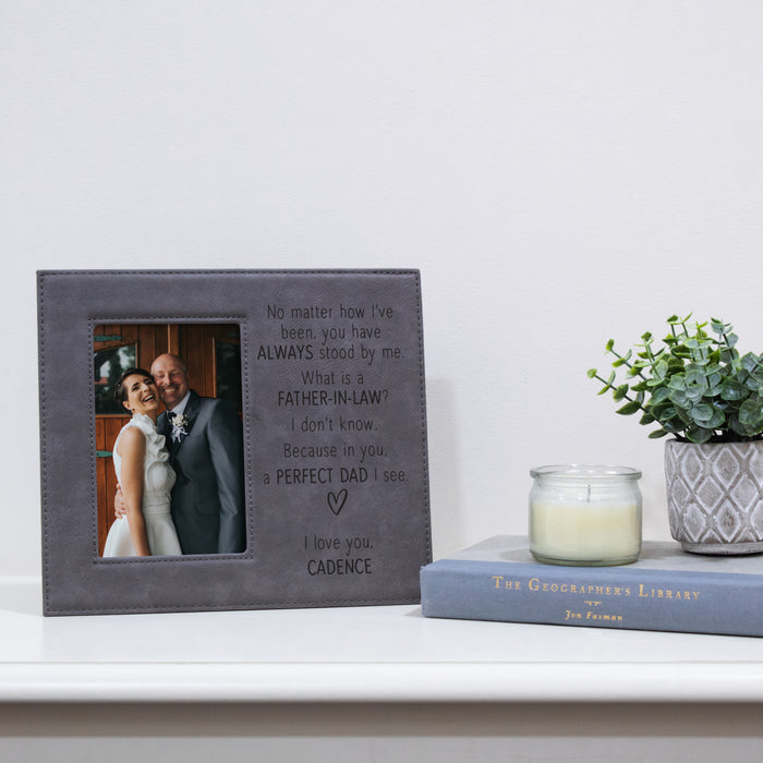 Personalized "Father-in-Law Perfect Dad" Picture Frame