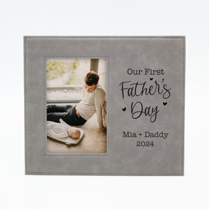 Personalized Our First Father's Day Picture Frame