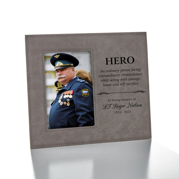 Personalized Fall Hero Memorial Picture Frame