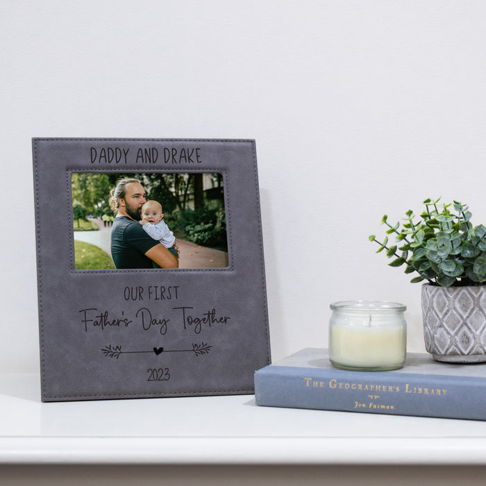 Personalized "Our First Father's Day Together" Picture Frame