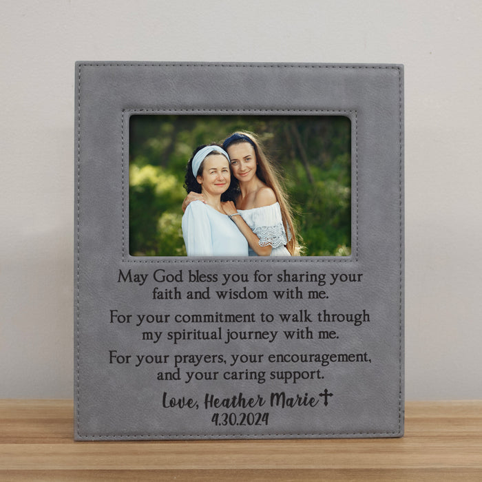 Personalized Confirmation Sponsor Picture Frame