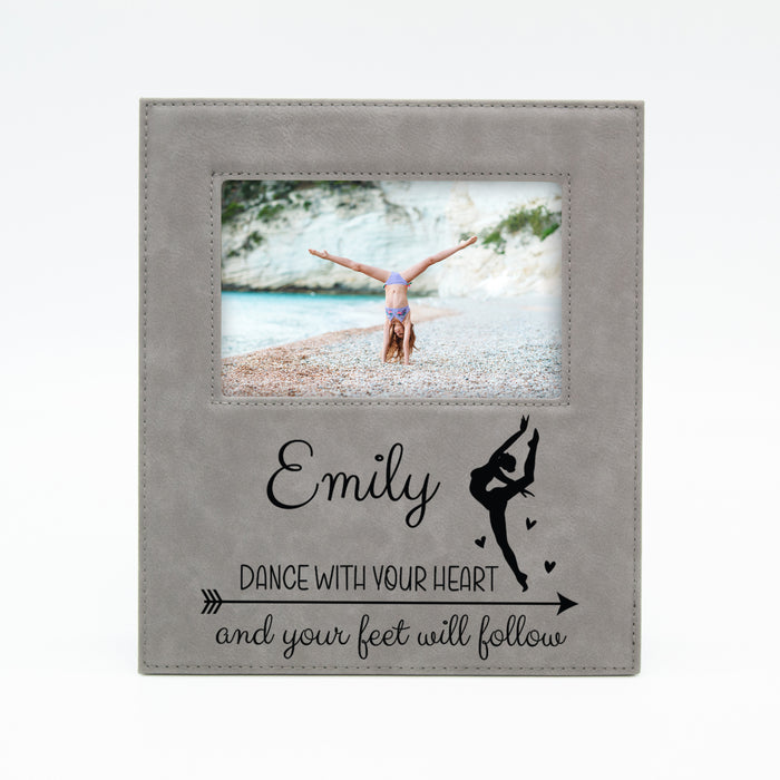 Personalized "Dance With Your Heart" Dancer Picture Frame