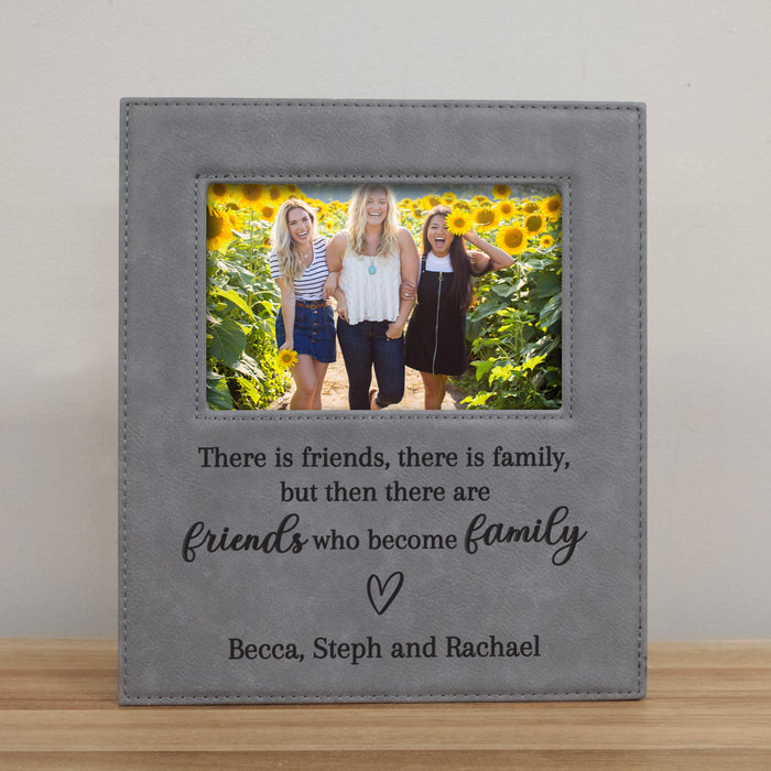 Personalized Friends Who Become Family Picture Frame