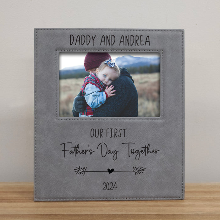 Personalized "Our First Father's Day Together" Picture Frame