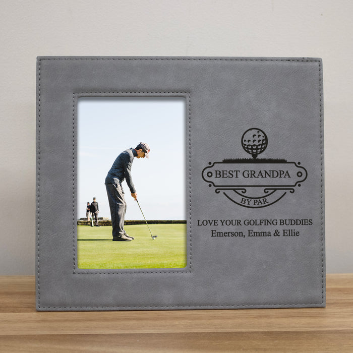 Personalized "Best Grandpa By Par" Picture Frame