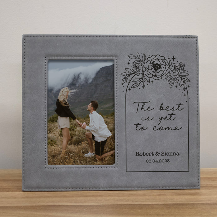 Personalized "The Best Is Yet To Come" Engagement Picture Frame