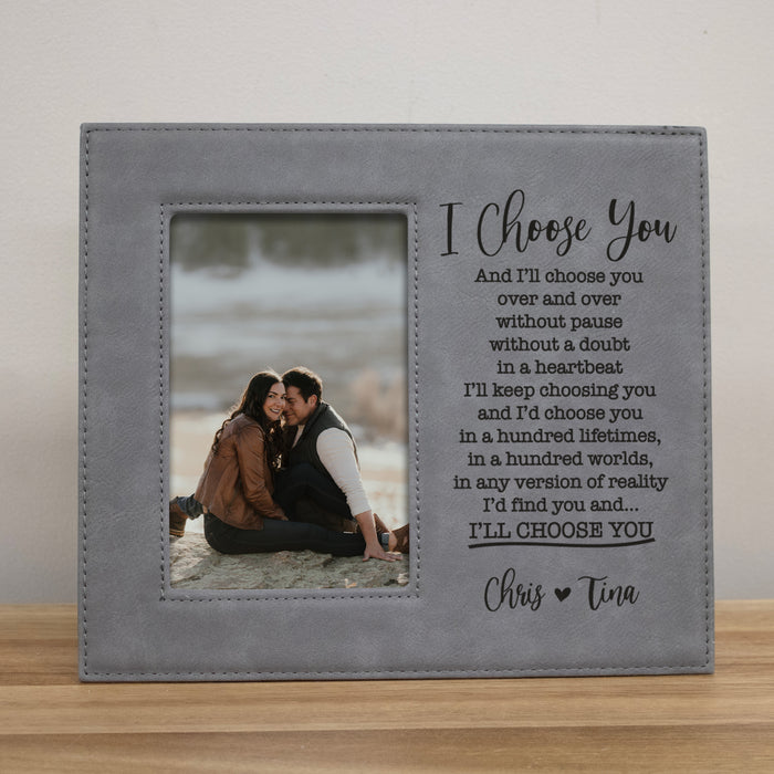 Personalized "I Choose You" Picture Frame