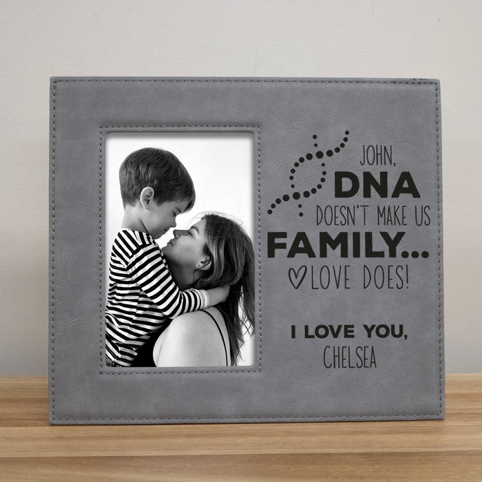 Personalized Stepdad DNA Family Picture Frame