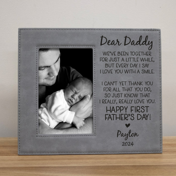 Personalized "Dear Daddy..." First Father's Day Picture Frame