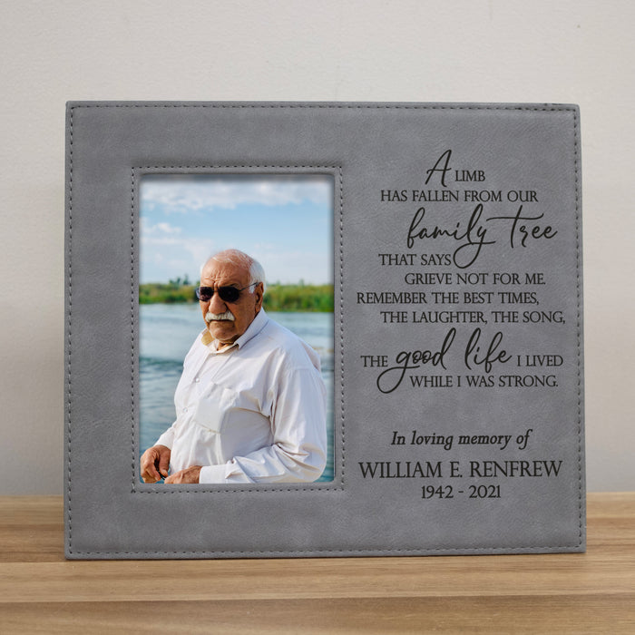 Personalized "A Limb Has Fallen From Our Family Tree" Picture Frame