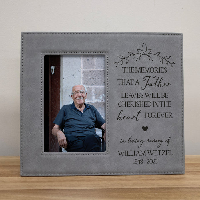 Personalized "Cherished Memories of a Father" Picture Frame