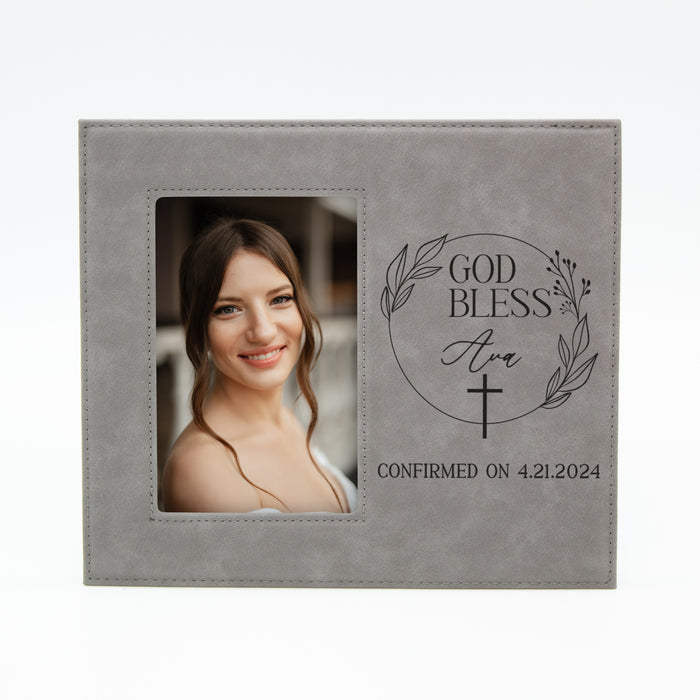 Personalized God Bless Confirmation Picture Frame