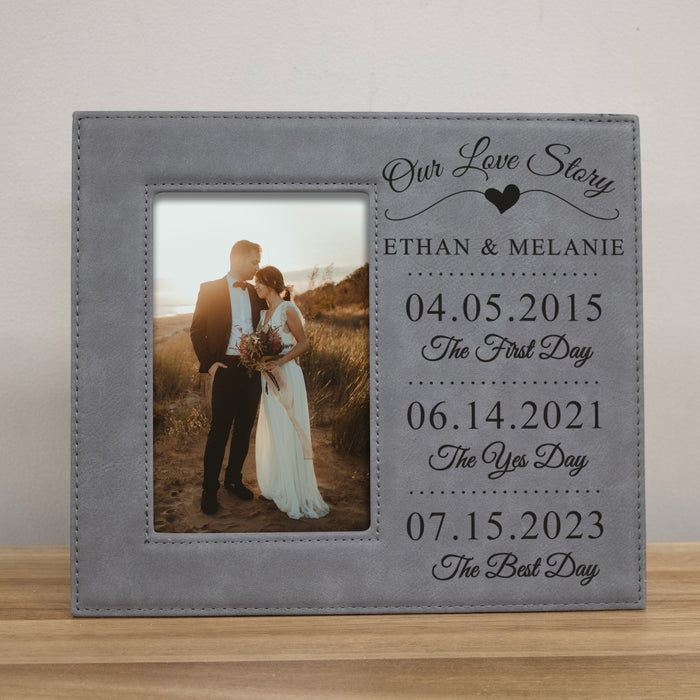 Personalized "Our Love Story" Picture Frame