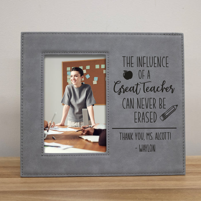 Personalized "The Influence of a Great Teacher..." Picture Frame