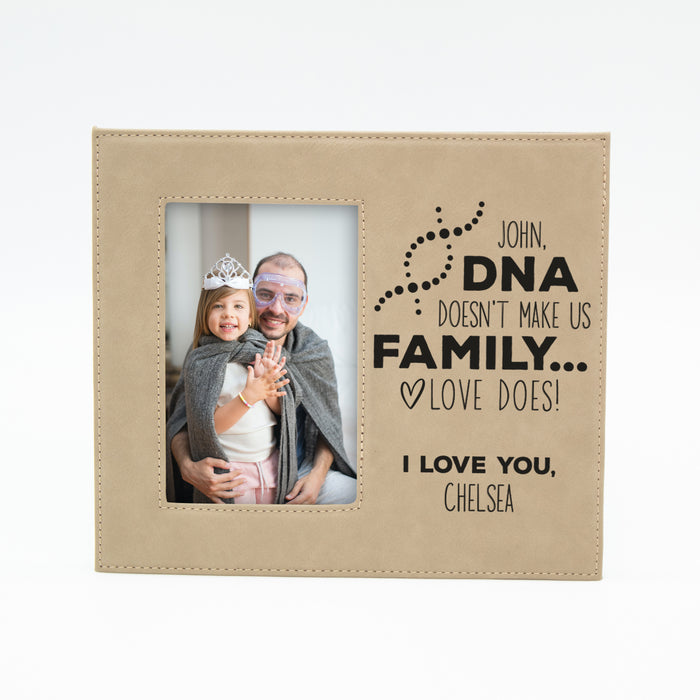 Personalized Stepdad DNA Family Picture Frame