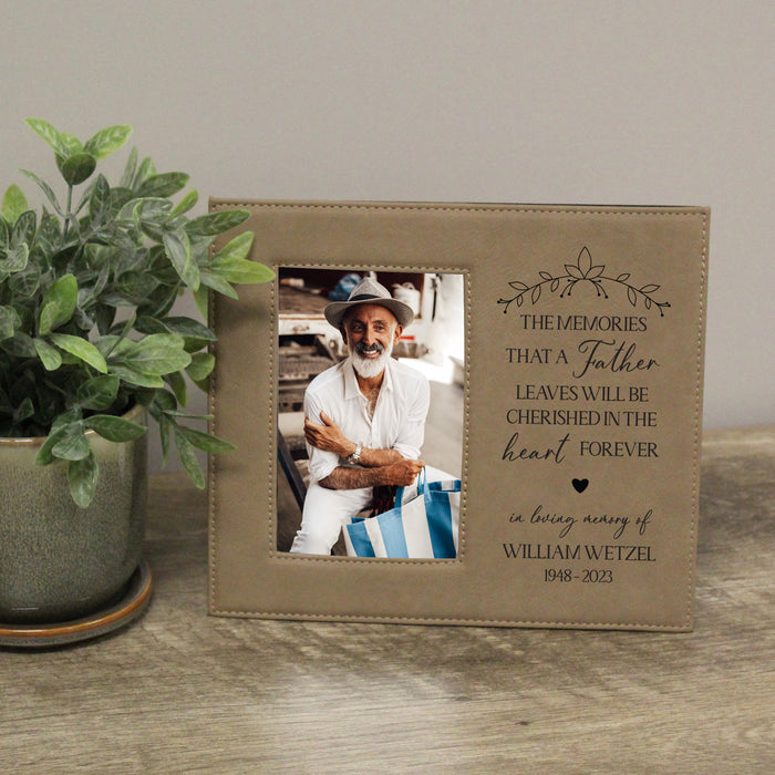 Personalized "Cherished Memories of a Father" Picture Frame