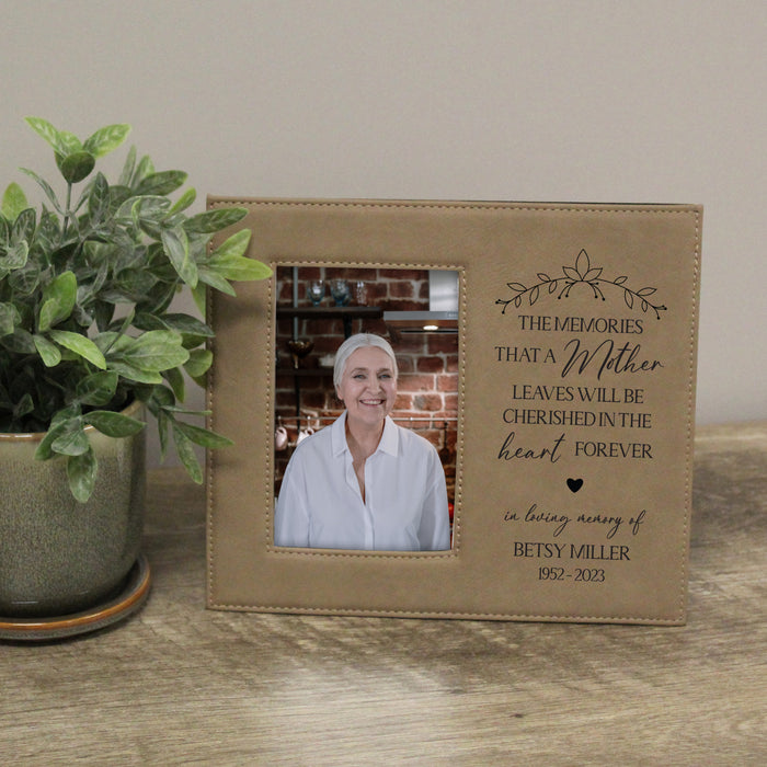 Personalized "Cherished Memories of a Mother" Picture Frame