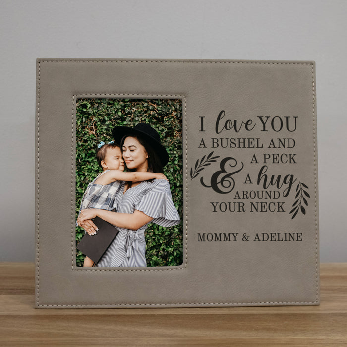 Personalized "I Love You a Bushel and a Peck..." Picture Frame