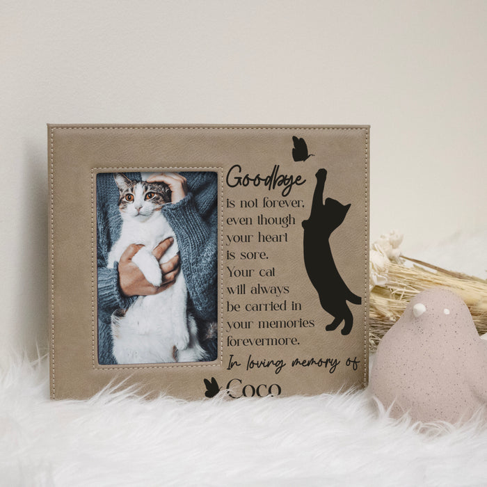 Personalized Goodbyes Are Not Forever Cat Loss Picture Frame
