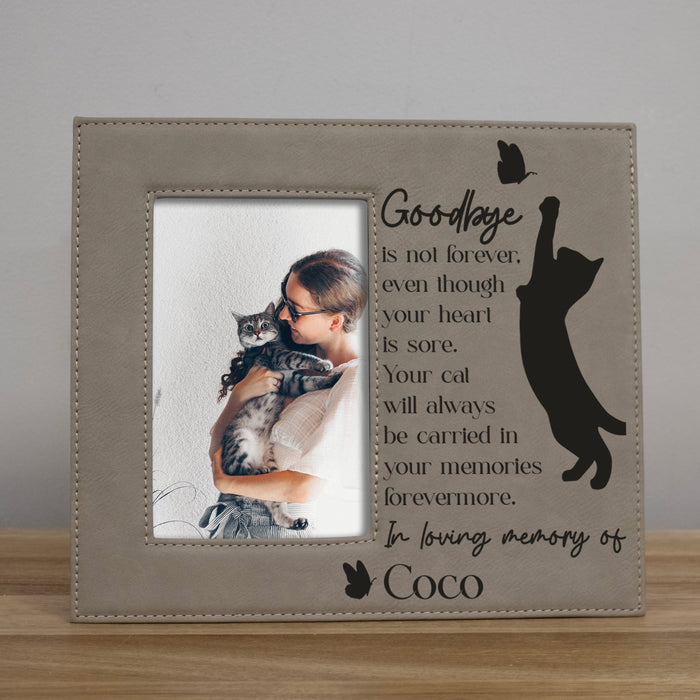 Personalized Goodbyes Are Not Forever Cat Loss Picture Frame