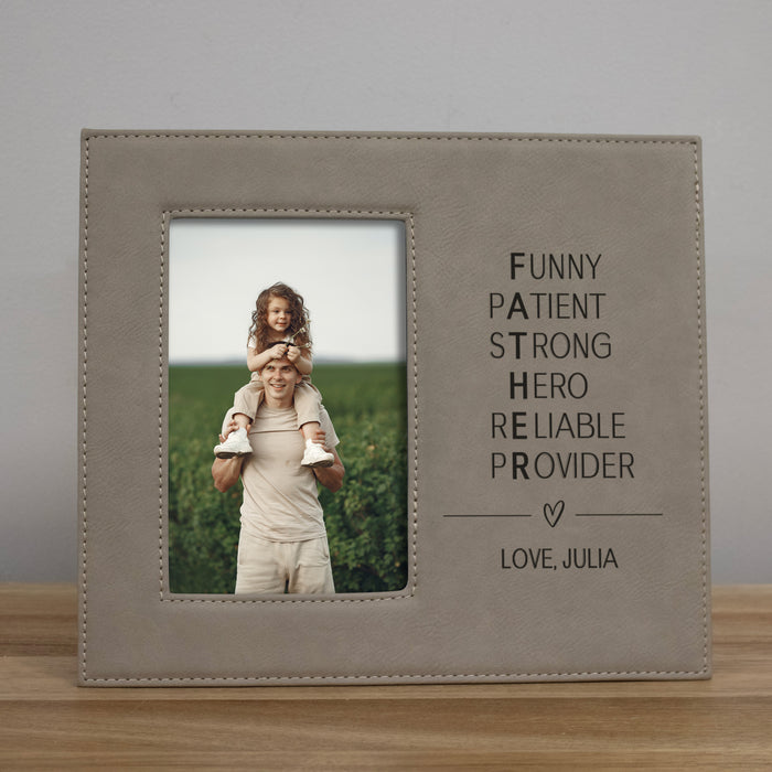 Personalized Father Acronym Picture Frame