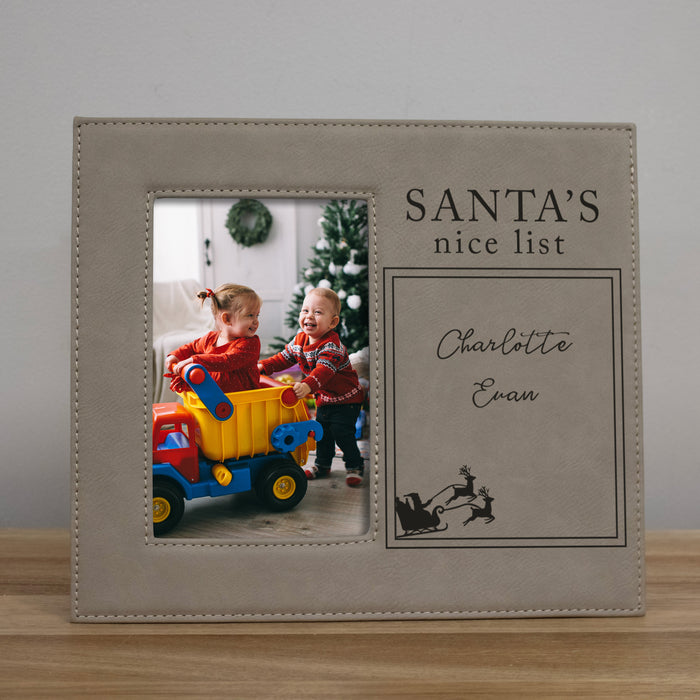 Personalized Santa's Nice List Picture Frame