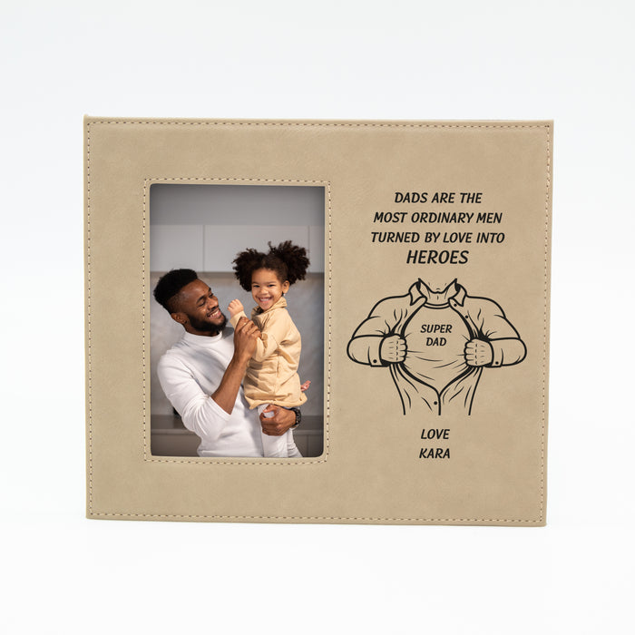 Personalized Dad is Our Hero Frame