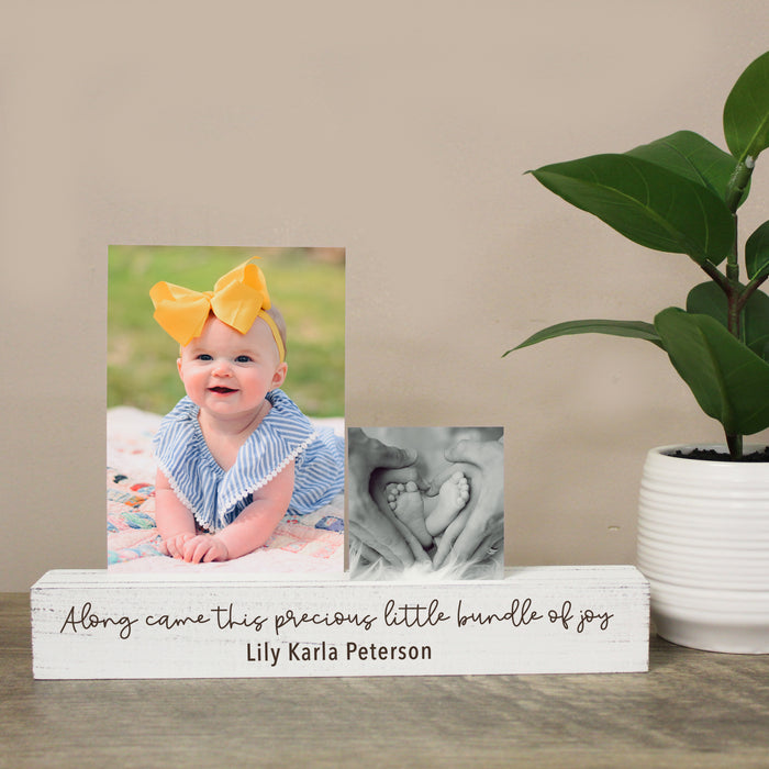 Personalized "Bundle of Joy" Baby Picture Display