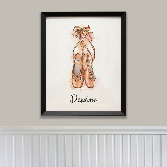 Personalized Ballerina Wall Sign