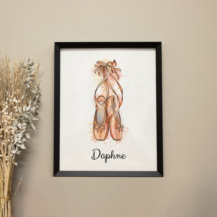 Personalized Ballerina Wall Sign