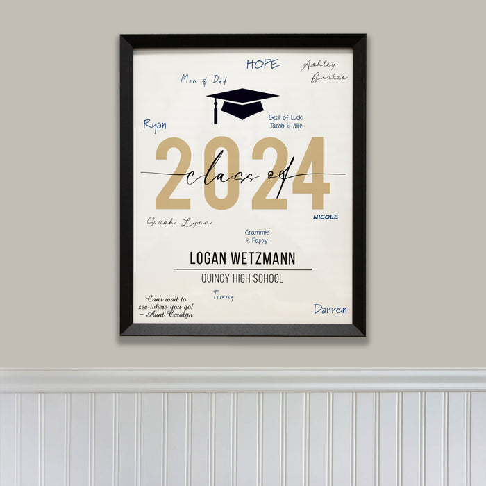 Personalized "Class of 2024" Framed Art