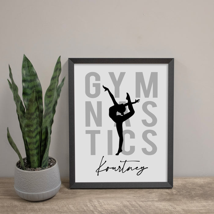 Personalized Gymnastics Wall Sign