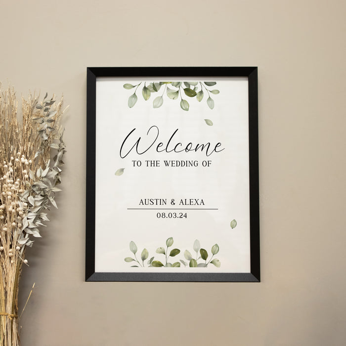 "Welcome to the Wedding of" Framed Art